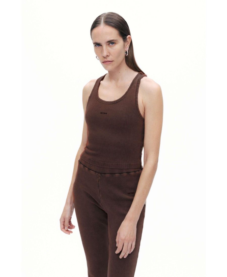 Женский укороченный топ в рубчик NOCTURNE, Brown
Женский укороченный топ в рубчик NOCTURNE, Brown