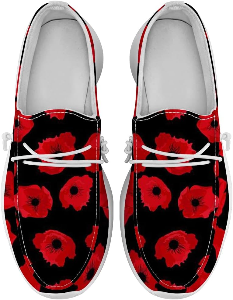 Женские лоферы Poppy с цветочным принтом, слипоны, кроссовки для прогулок, подарок для женщин и мужчин Quorax, белый/черный/красный
Женские лоферы Poppy с цветочным принтом, слипоны, кроссовки для прогулок, подарок для женщин и мужчин Quorax, белый/черный/красный