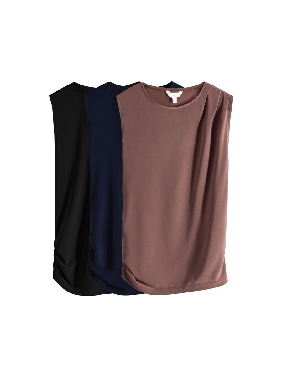 Топ The Set, темно-синий/коричневый/черный
Топ The Set, темно-синий/коричневый/черный