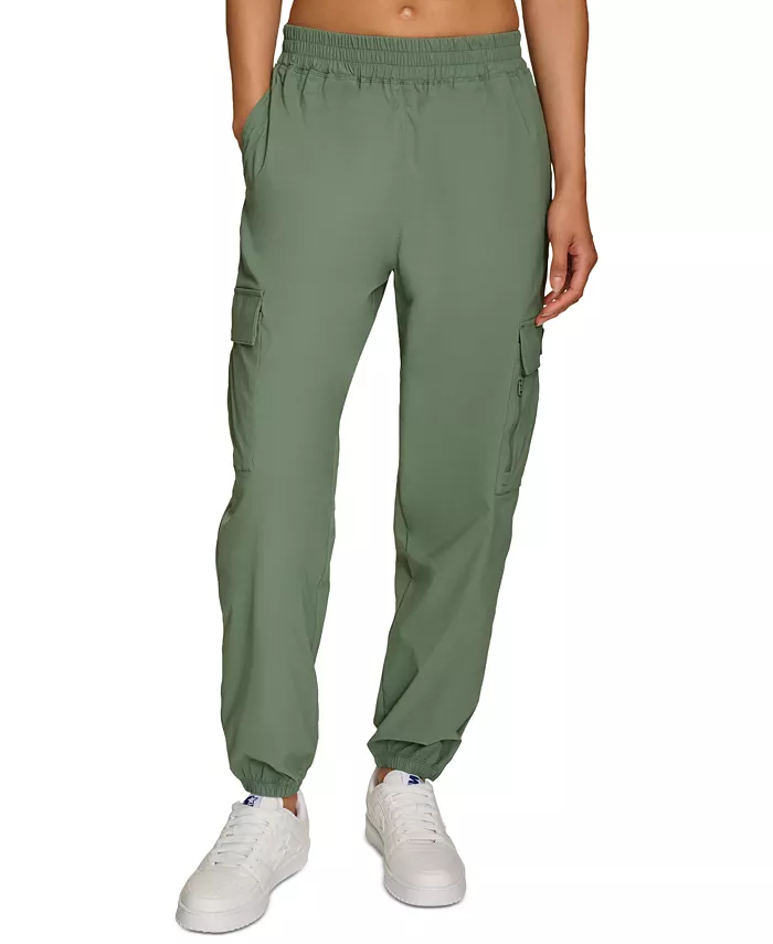 Женские спортивные брюки-карго с застежкой-молнией Starter, зеленый 
Женские спортивные брюки-карго с застежкой-молнией Starter, зеленый