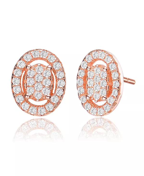 Серьги-Гвоздики овальной формы с покрытием из 18-каратного розового золота и прозрачными кубическими циркониями Genevive, rose
Серьги-Гвоздики овальной формы с покрытием из 18-каратного розового золота и прозрачными кубическими циркониями Genevive, rose