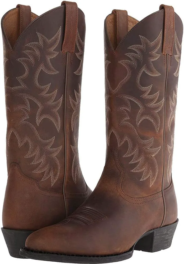 Мужские ковбойские сапоги DAGY с остроконечным носком, строчкой, высокие средние сапоги в западном стиле, коричневый
Мужские ковбойские сапоги DAGY с остроконечным носком, строчкой, высокие средние сапоги в западном стиле, коричневый