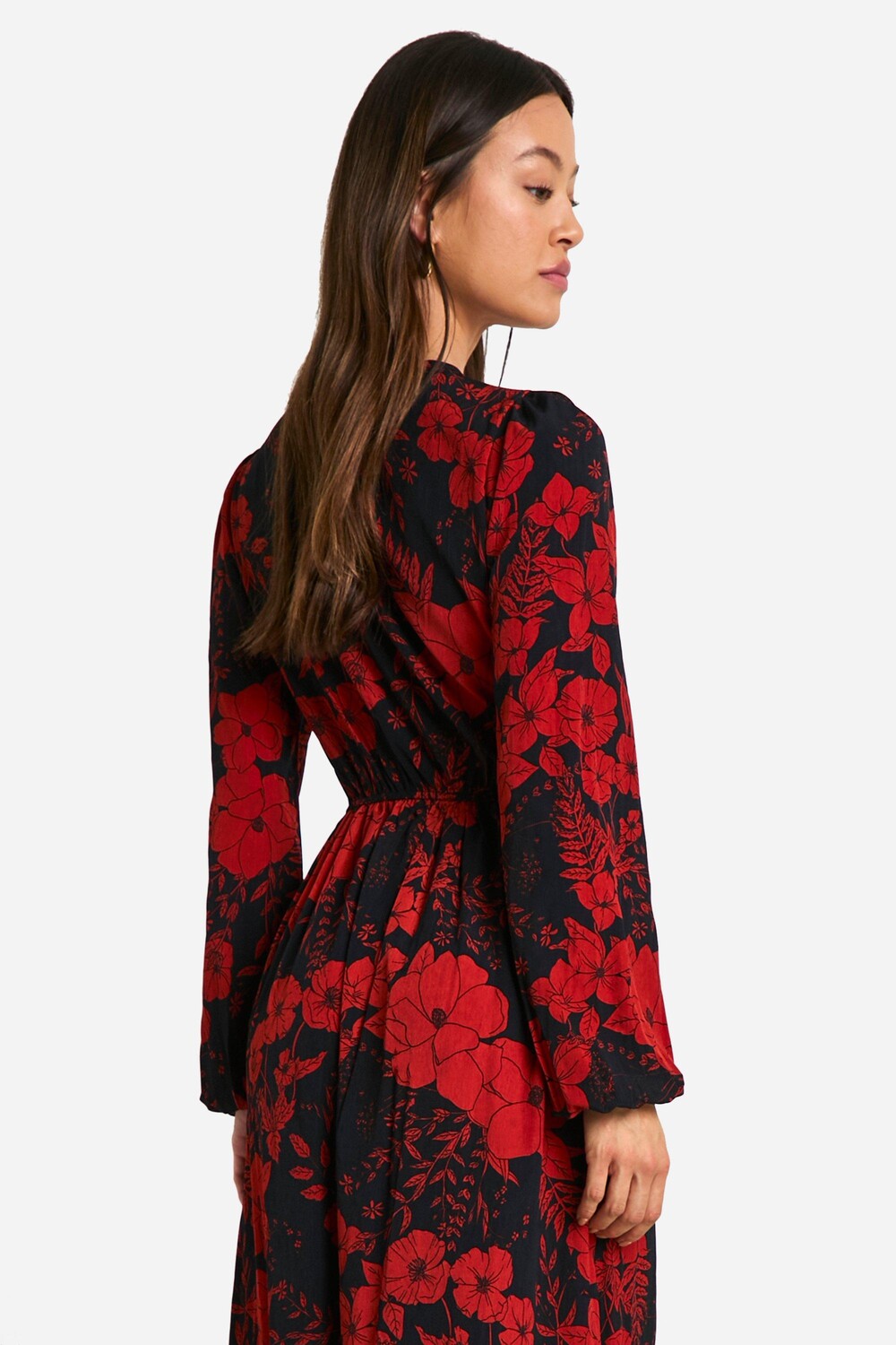 Высокая пуговица с цветочным принтом и глубоким вырезом макси boohoo, темно-синий
Высокая пуговица с цветочным принтом и глубоким вырезом макси boohoo, темно-синий