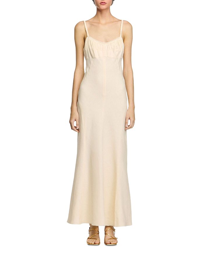 Платье-комбинация макси Sandro, слоновая кость/кремовый
Платье-комбинация макси Sandro, слоновая кость/кремовый