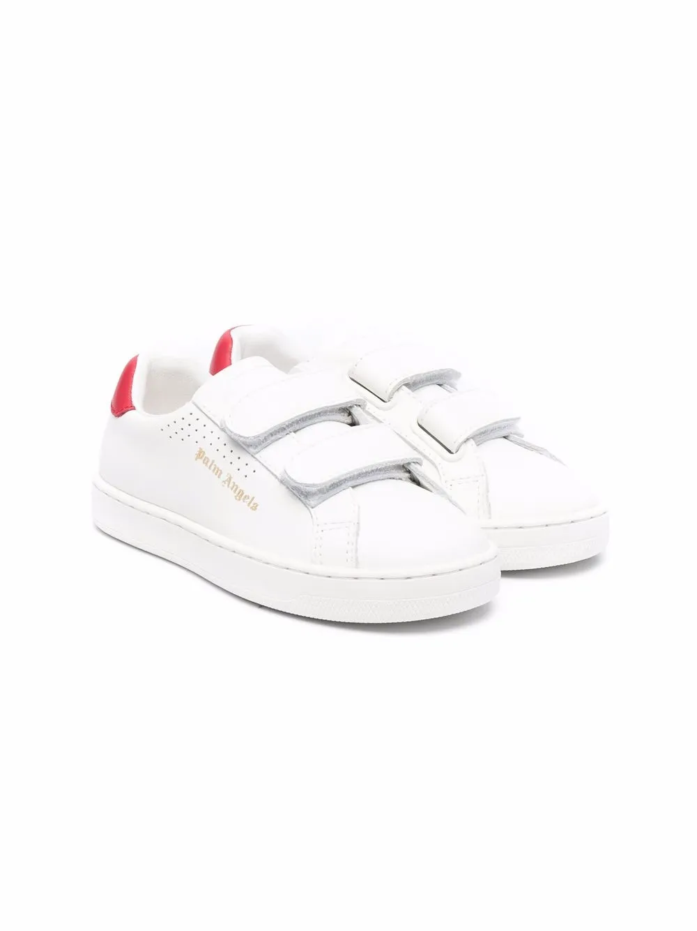 Кеды на липучках с логотипом Palm Angels Kids, белый 
Кеды на липучках с логотипом Palm Angels Kids, белый