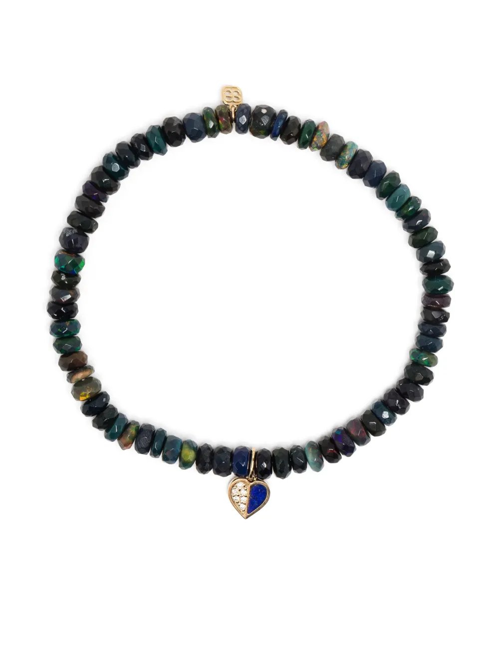 Браслет из желтого золота с бриллиантами Sydney Evan, зеленый 
Браслет из желтого золота с бриллиантами Sydney Evan, зеленый