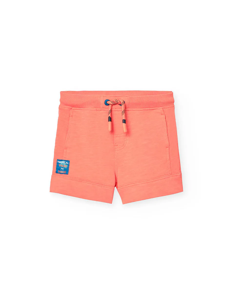 Детские хлопковые бермуды со шнурком для регулировки Boboli, оранжевый
Детские хлопковые бермуды со шнурком для регулировки Boboli, оранжевый