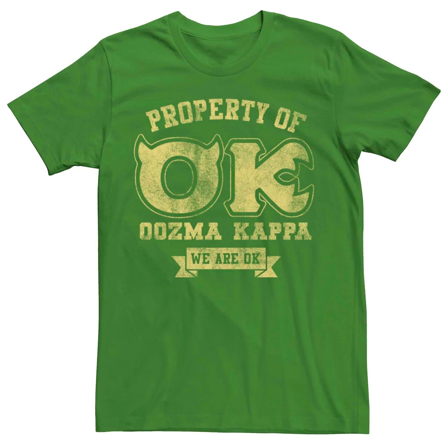 Мужская футболка Disney Pixar Monsters University Oozma Kappa Frat Licensed Character
Мужская футболка Disney Pixar Monsters University Oozma Kappa Frat Licensed Character