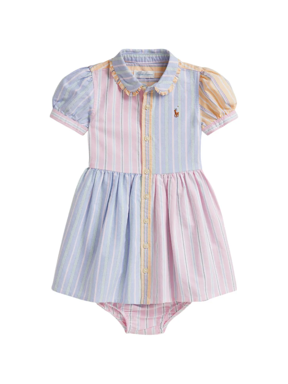 Комплект из платья и блумеров в полоску Polo Ralph Lauren Kids, розовый
Комплект из платья и блумеров в полоску Polo Ralph Lauren Kids, розовый