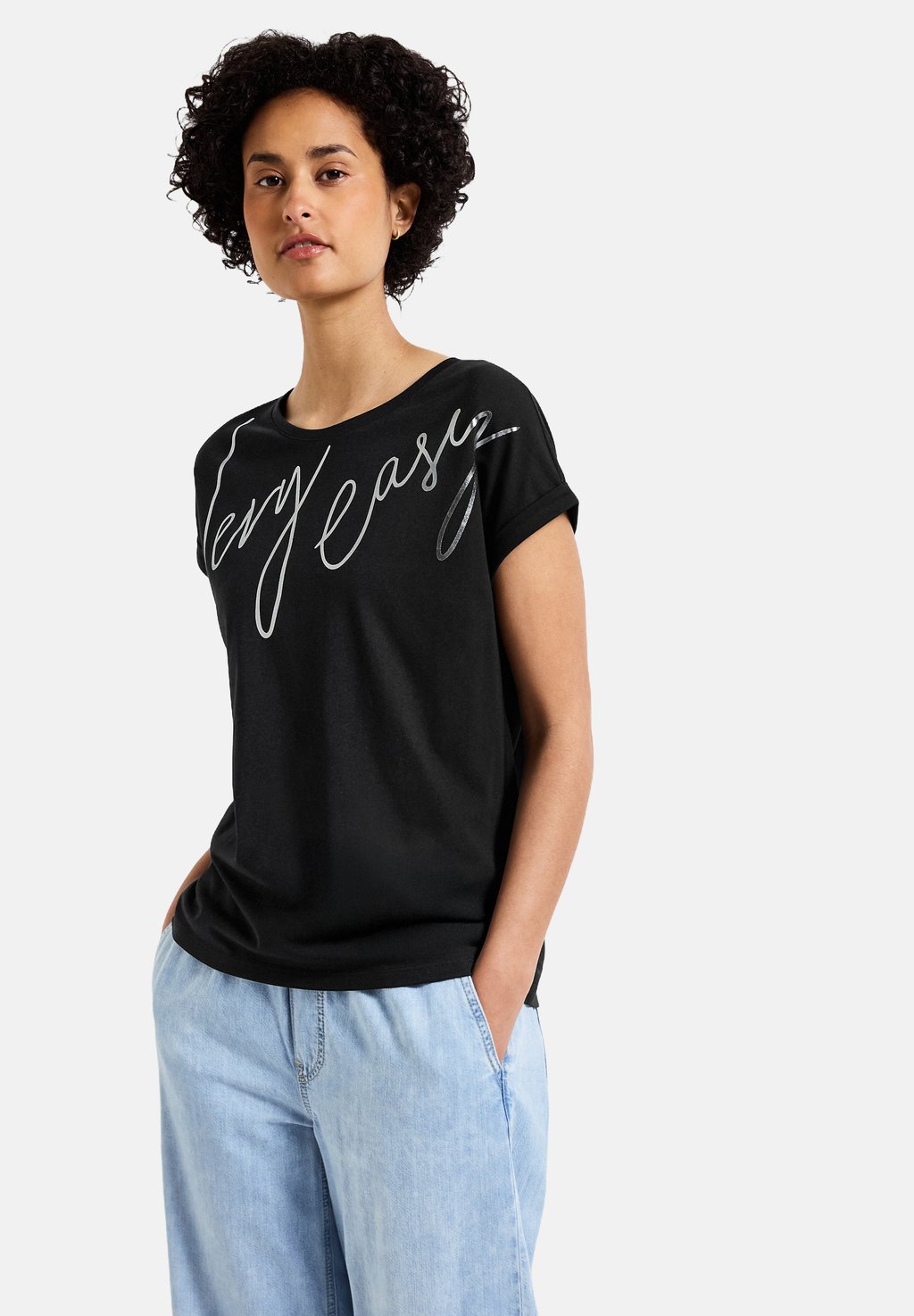 Футболка с принтом MIT FOLIEN WORDING Street One, черный
Футболка с принтом MIT FOLIEN WORDING Street One, черный