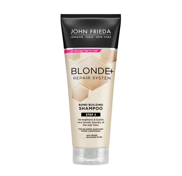Восстанавливающий шампунь для светлых волос Blonde Repair System Shampoo John Frieda, 250 ml 
Восстанавливающий шампунь для светлых волос Blonde Repair System Shampoo John Frieda, 250 ml