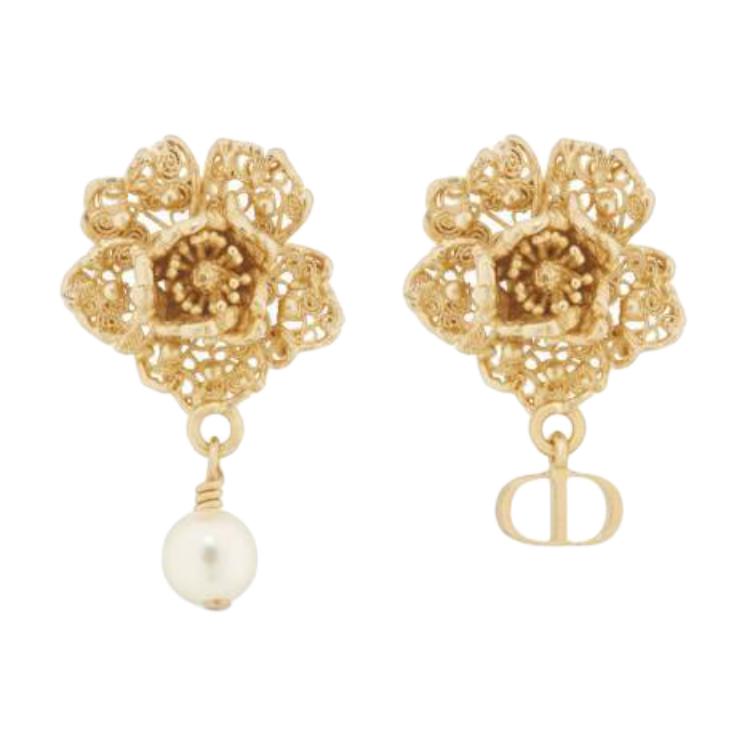 Dior Позолоченные, металлические, смоляные серьги с жемчугом, унисекс, золотые
Dior Позолоченные, металлические, смоляные серьги с жемчугом, унисекс, золотые