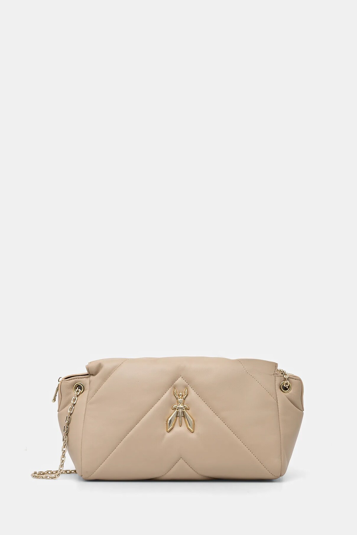 Кожаная сумка Patrizia Pepe, бежевый
Кожаная сумка Patrizia Pepe, бежевый