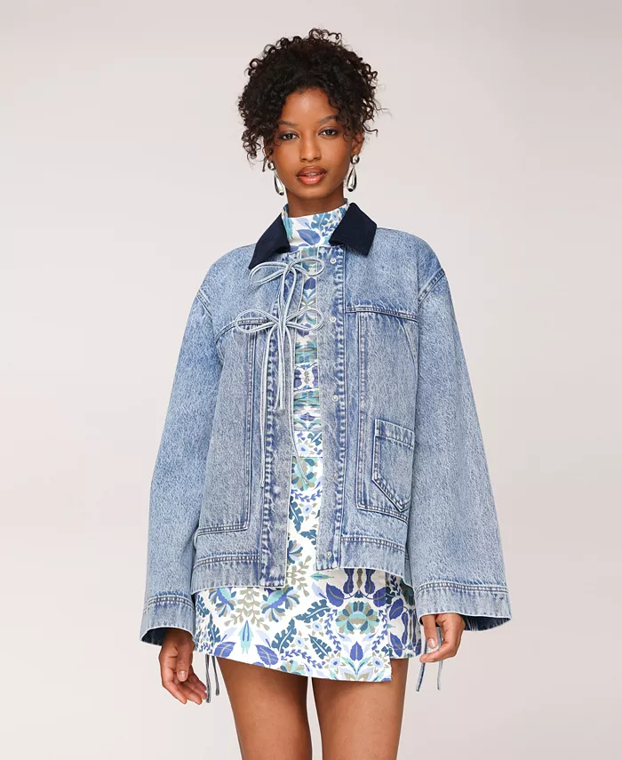 Женская куртка свободного покроя с накладными карманами Avec Les Filles, синий
Женская куртка свободного покроя с накладными карманами Avec Les Filles, синий