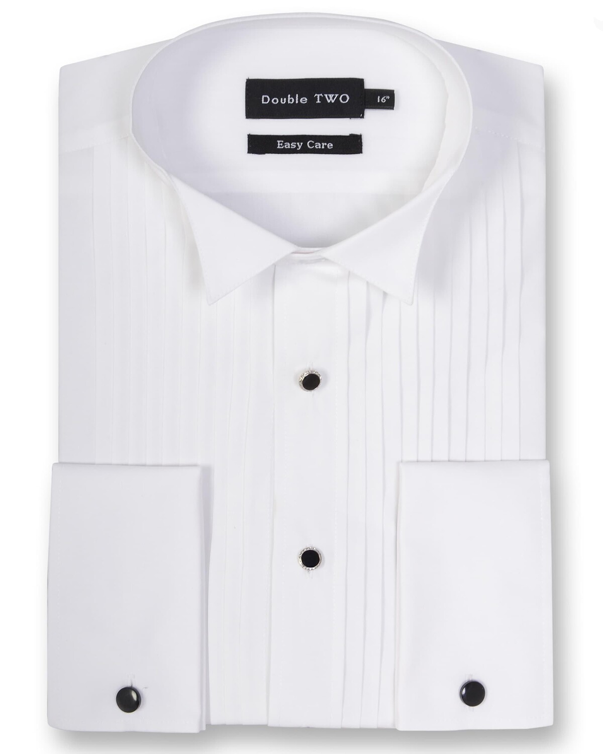 Белая классическая рубашка со складками и воротником-крылышком Double TWO, белый
Белая классическая рубашка со складками и воротником-крылышком Double TWO, белый