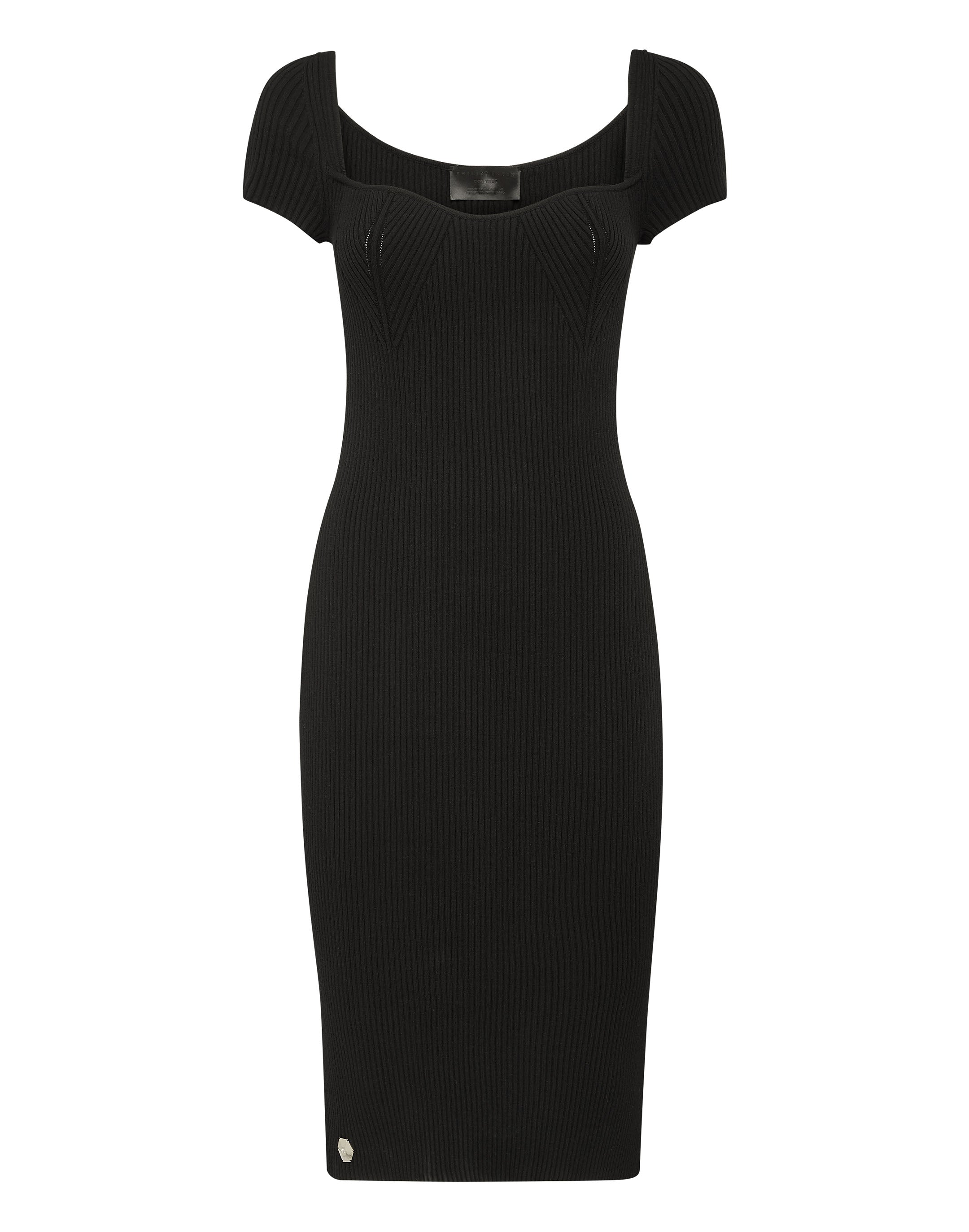 Вязаное платье миди PHILIPP PLEIN, черный
Вязаное платье миди PHILIPP PLEIN, черный