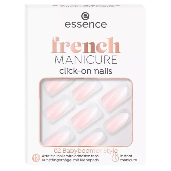 Накладные ногти frech manicure uñas artificiales click on Essence, цвет 02 babyboomer style
Накладные ногти frech manicure uñas artificiales click on Essence, цвет 02 babyboomer style
