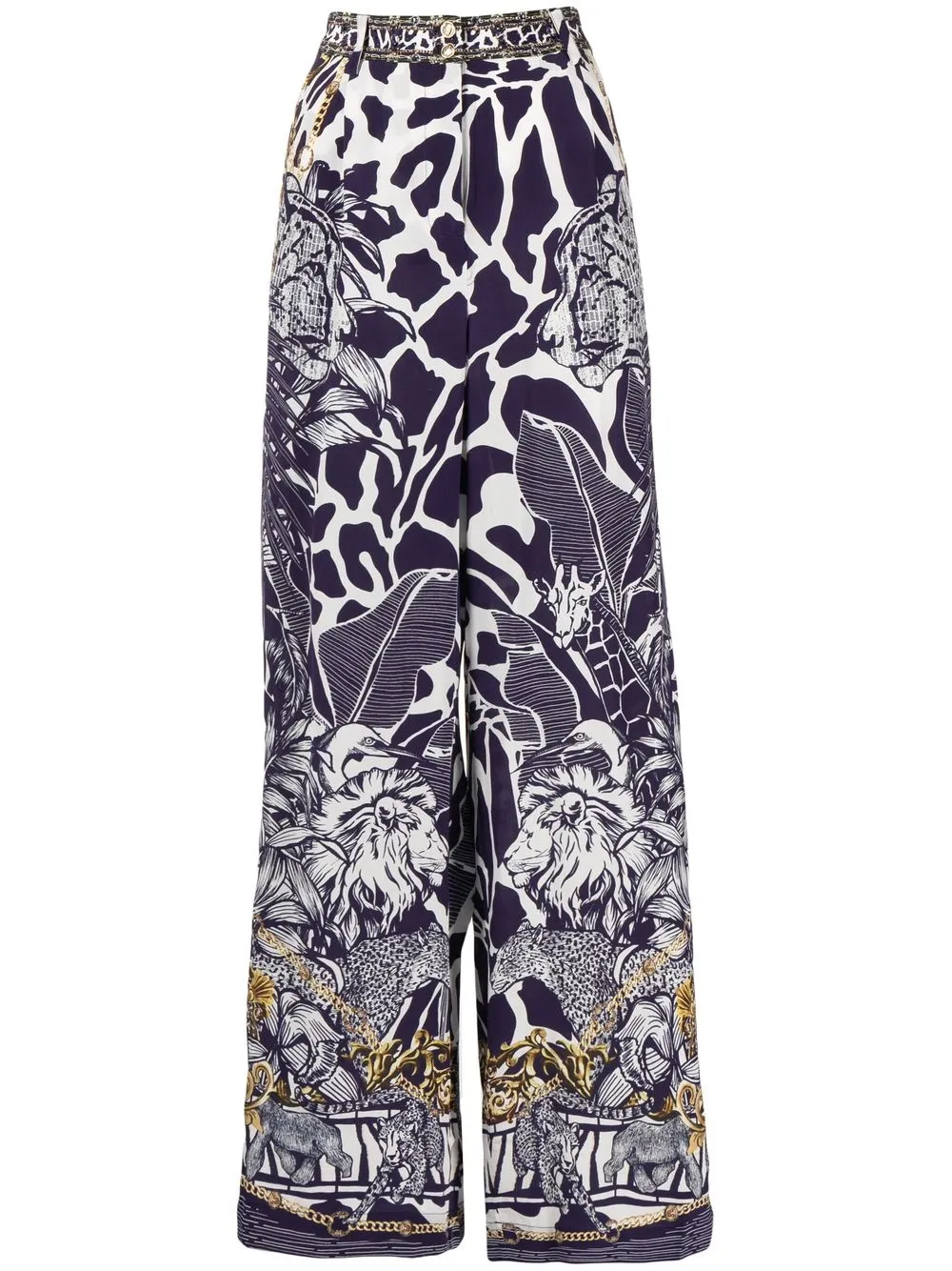 Широкие брюки с графичным принтом Camilla, синий
Широкие брюки с графичным принтом Camilla, синий
