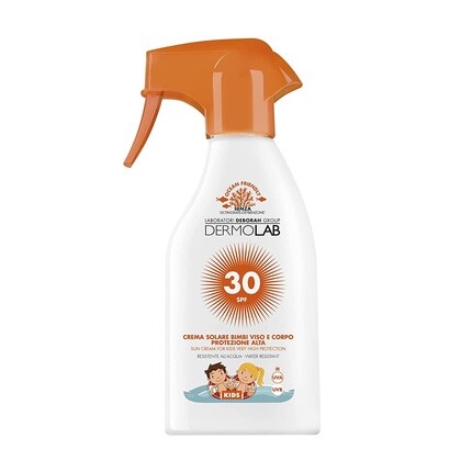 Детский солнцезащитный спрей для лица и тела Spf 30, водостойкий, 250 мл, Dermolab
Детский солнцезащитный спрей для лица и тела Spf 30, водостойкий, 250 мл, Dermolab