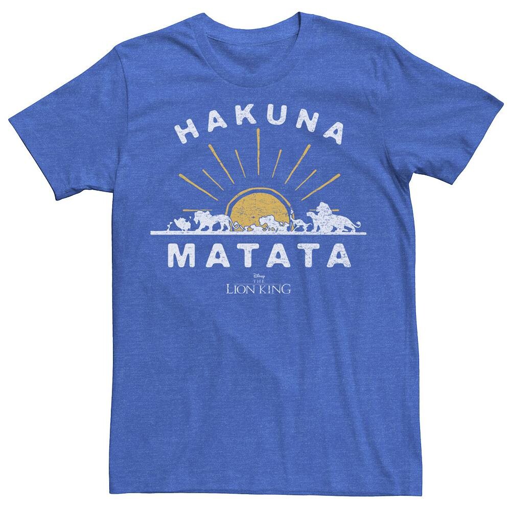 Мужская футболка Disney's The Lion King Hakuna Matata Sunrise Horizon, цвет Royal Heather
Мужская футболка Disney's The Lion King Hakuna Matata Sunrise Horizon, цвет Royal Heather