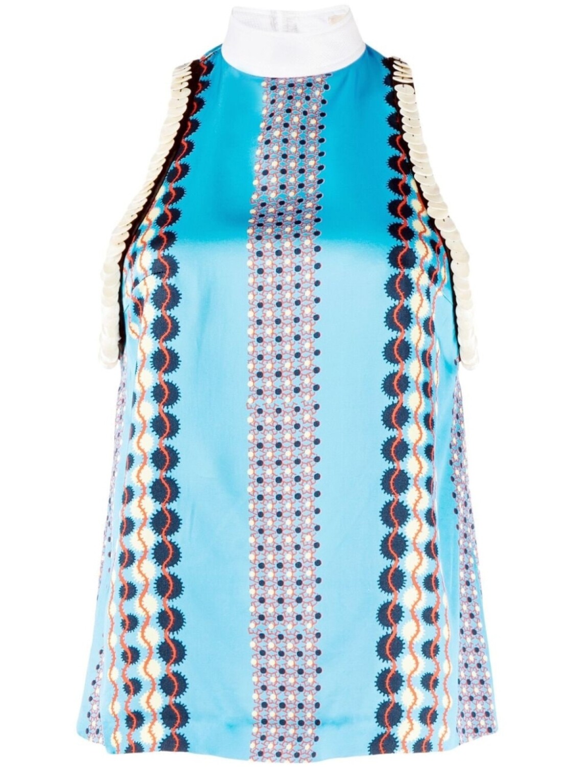 Wales Bonner атласный топ с принтом, синий
Wales Bonner атласный топ с принтом, синий