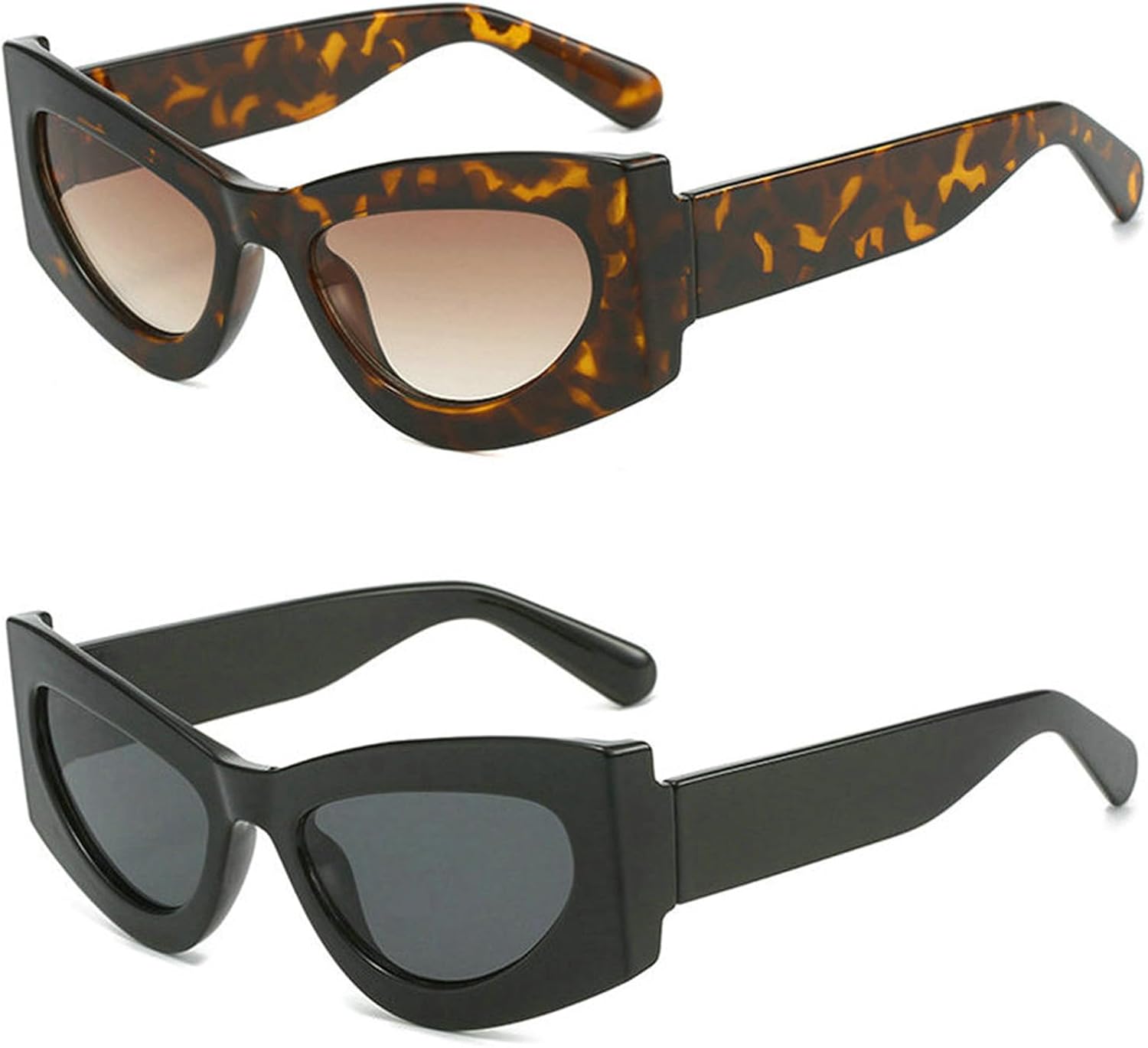 Willochra Модные солнцезащитные очки Jelly Color Cat Eye для женщин с градиентным переходом цвета, защита от ультрафиолета UV400, ретро-стиль, розово-зеленые, мужские солнцезащитные очки, 2pcs-black&leopard
Willochra Модные солнцезащитные очки Jelly Color Cat Eye для женщин с градиентным переходом цвета, защита от ультрафиолета UV400, ретро-стиль, розово-зеленые, мужские солнцезащитные очки, 2pcs-black&leopard