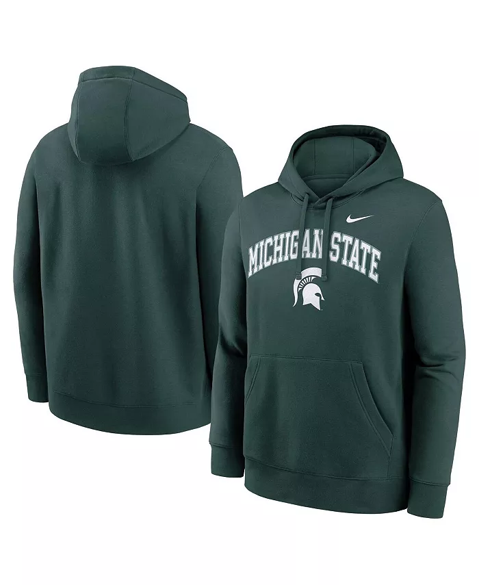 Мужская зеленая толстовка Michigan State Spartans Club Fleece Arch с капюшоном Nike
Мужская зеленая толстовка Michigan State Spartans Club Fleece Arch с капюшоном Nike