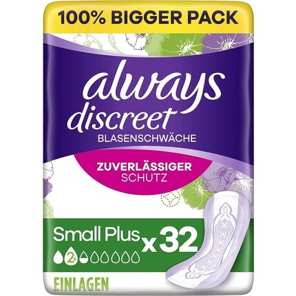 Always Discreet Incontinence Small Plus BigPack 32
Always Discreet Incontinence Small Plus BigPack 32