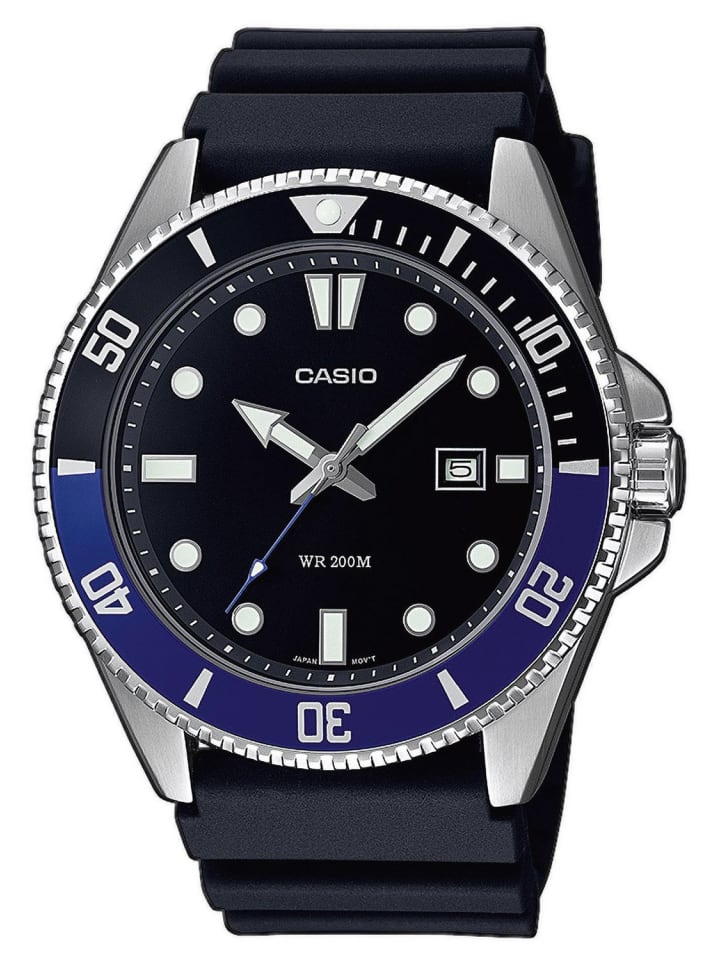 Casio Мужские часы для дайвинга из коллекции, черно-синие
Casio Мужские часы для дайвинга из коллекции, черно-синие