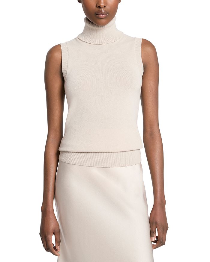 Кашемировый водолазный джемпер без рукавов Michael Kors Collection, коричневый/бежевый
Кашемировый водолазный джемпер без рукавов Michael Kors Collection, коричневый/бежевый