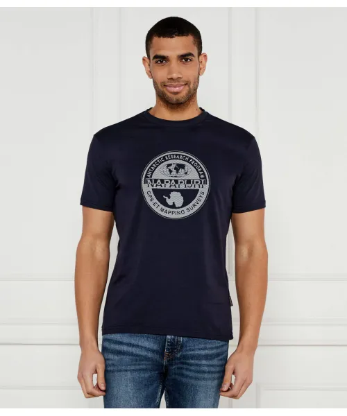 Футболка s-bollo Regular fit Napapijri, синий 
Футболка s-bollo Regular fit Napapijri, синий