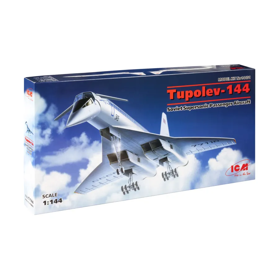 Ту-144 Советский сверхзвуковой пассажирский самолет, Models 1/144 Scale (ICM)
Ту-144 Советский сверхзвуковой пассажирский самолет, Models 1/144 Scale (ICM)
