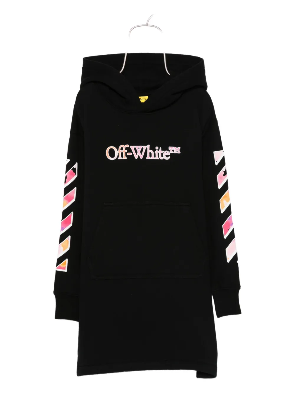 Платье с капюшоном OFF-WHITE KIDS, черный