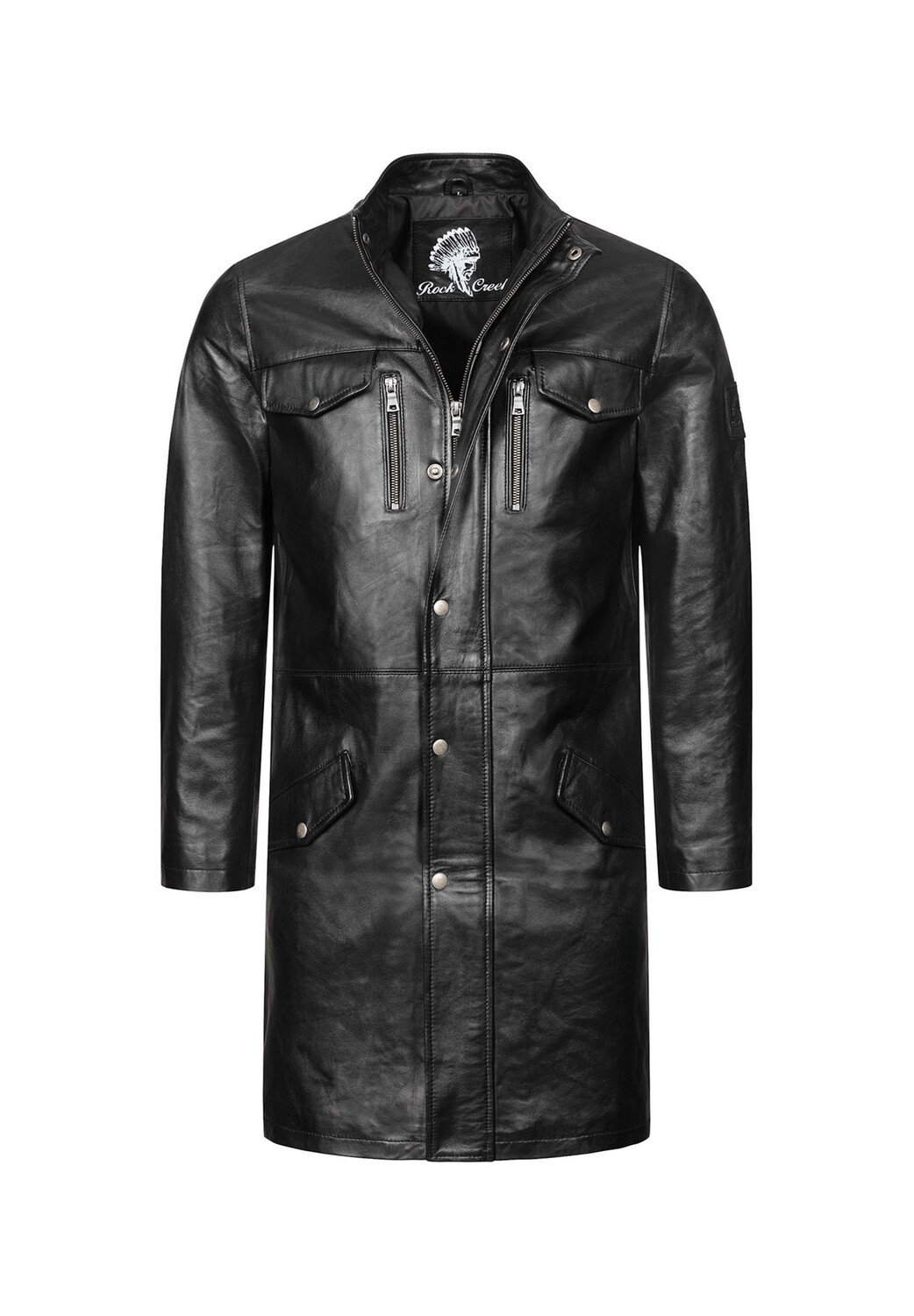 Кожаное пальто-куртка Rock Creek, черный
Кожаное пальто-куртка Rock Creek, черный