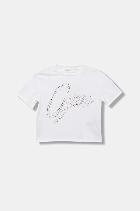 Детская хлопковая футболка Guess, белый
Детская хлопковая футболка Guess, белый