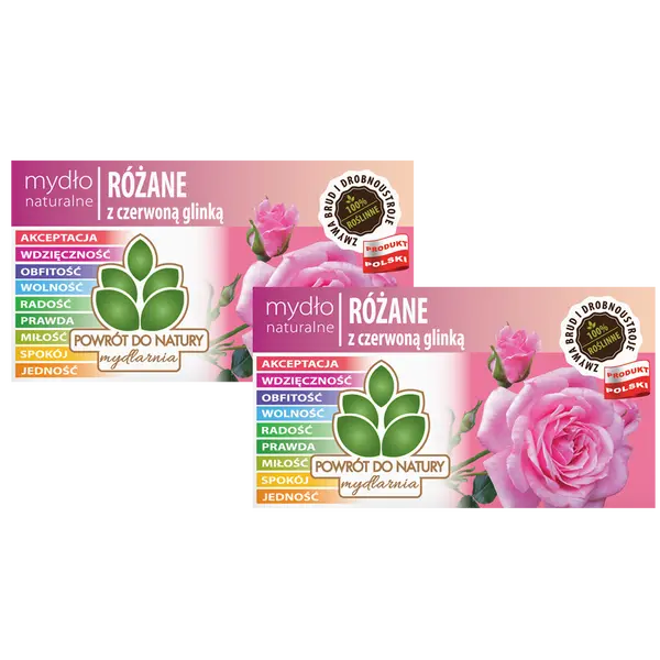 100% натуральное розовое мыло на растительной основе с красной глиной, 2 шт. Powrót Do Natury
100% натуральное розовое мыло на растительной основе с красной глиной, 2 шт. Powrót Do Natury