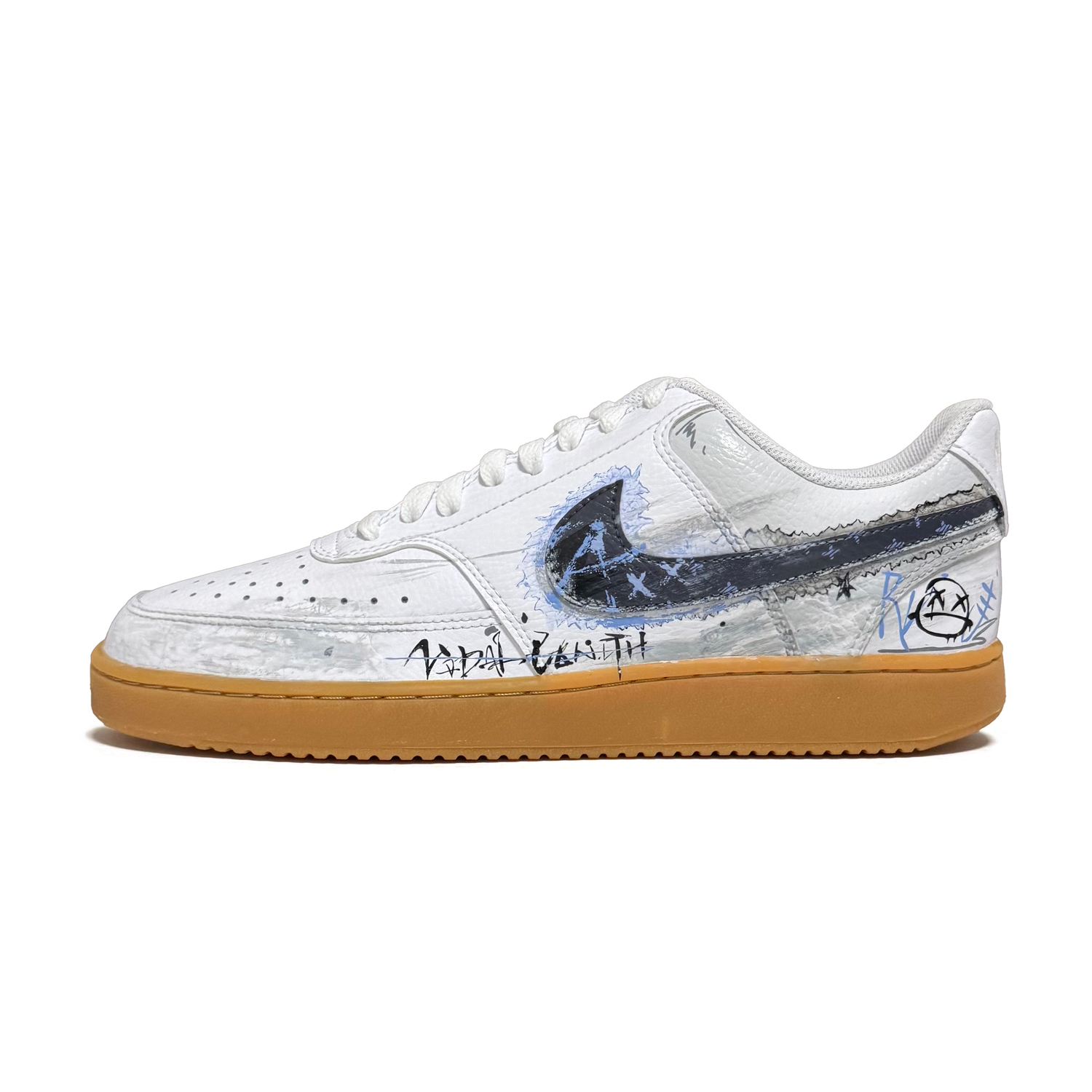 Nike Мужские скейтборд-кроссовки Court Vision 1 Crazy Graffiti с износостойким низким верхом, серо-синий
Nike Мужские скейтборд-кроссовки Court Vision 1 Crazy Graffiti с износостойким низким верхом, серо-синий