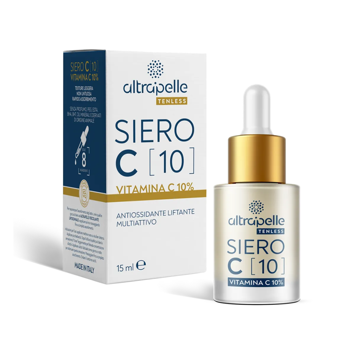 Altrapelle Tenless Сыворотка C10 Витамин С 10%
Altrapelle Tenless Сыворотка C10 Витамин С 10%