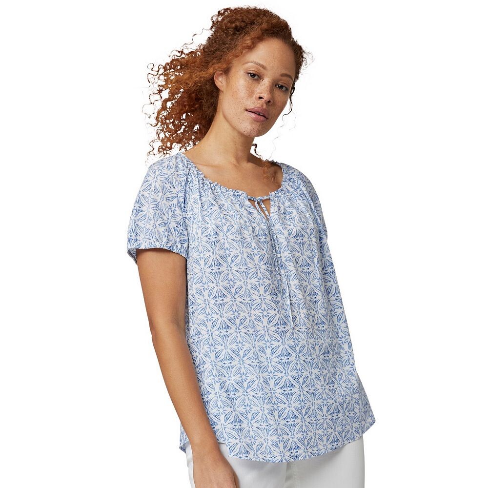 Женская крестьянская блузка Ellos больших размеров с вырезом в виде каплевидного выреза, цвет White Blue Print
Женская крестьянская блузка Ellos больших размеров с вырезом в виде каплевидного выреза, цвет White Blue Print