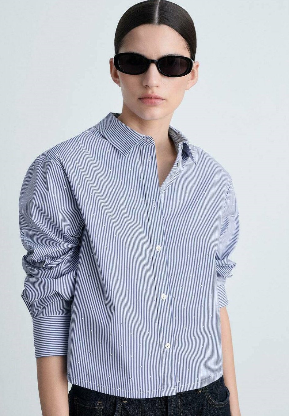 Блузка на пуговицах SPIGA Mango, светло-голубой
Блузка на пуговицах SPIGA Mango, светло-голубой