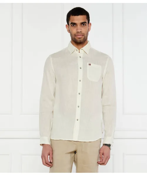 Льняная рубашка Regular fit Napapijri, белый
Льняная рубашка Regular fit Napapijri, белый