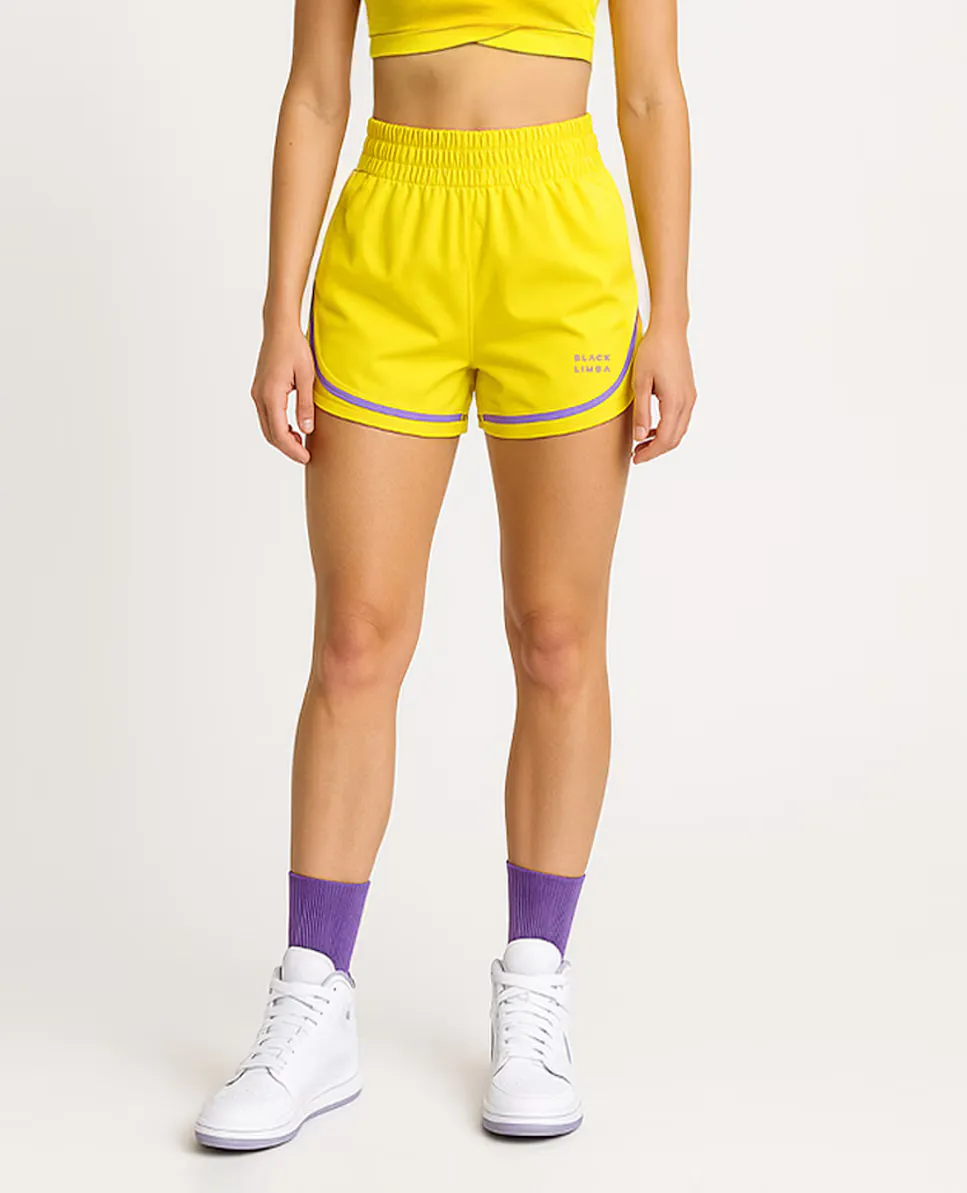 Женские укороченные шорты-бермуды с высокой талией, двухцветные Black Limba, желтый
Женские укороченные шорты-бермуды с высокой талией, двухцветные Black Limba, желтый