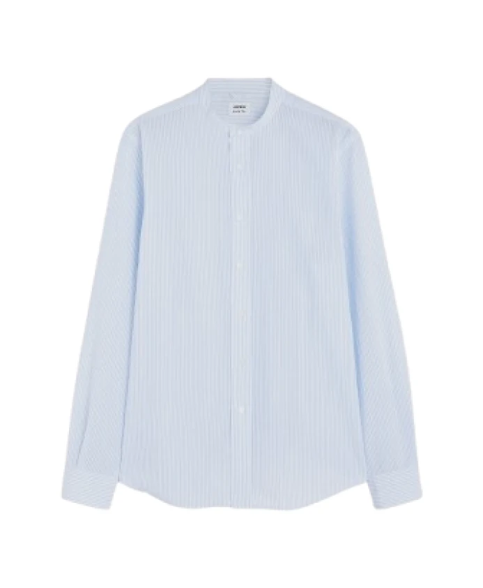 Полосатая рубашка из жатой ткани Aspesi, синий
Полосатая рубашка из жатой ткани Aspesi, синий