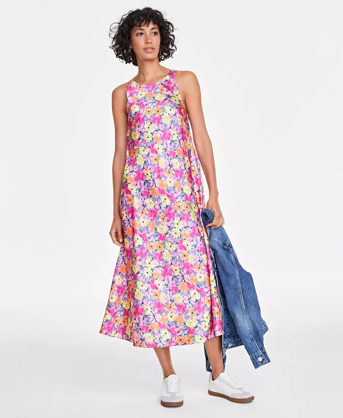 Женское платье миди без рукавов из сатина с эффектом "молотка" On 34th, розовый
Женское платье миди без рукавов из сатина с эффектом "молотка" On 34th, розовый