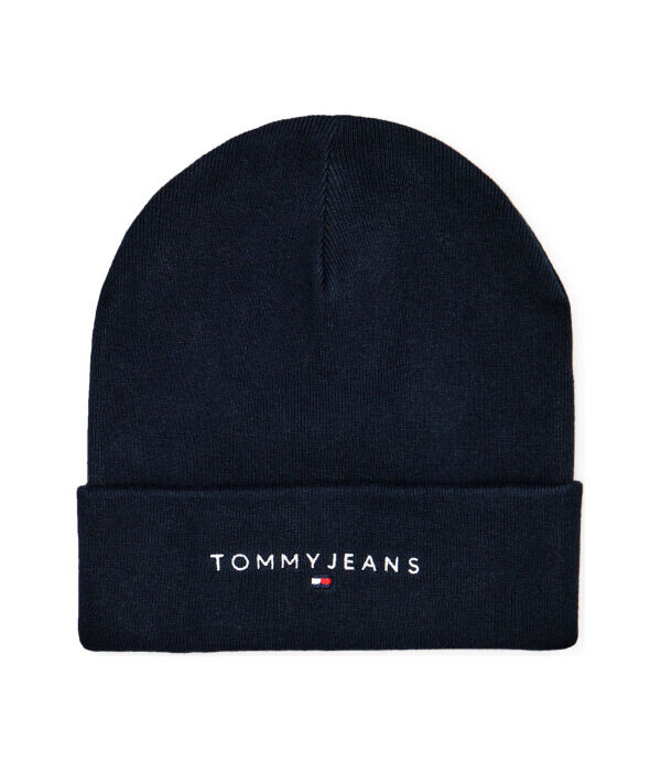 Шапка мужская Tommy Jeans с линейным логотипом, синий 
Шапка мужская Tommy Jeans с линейным логотипом, синий