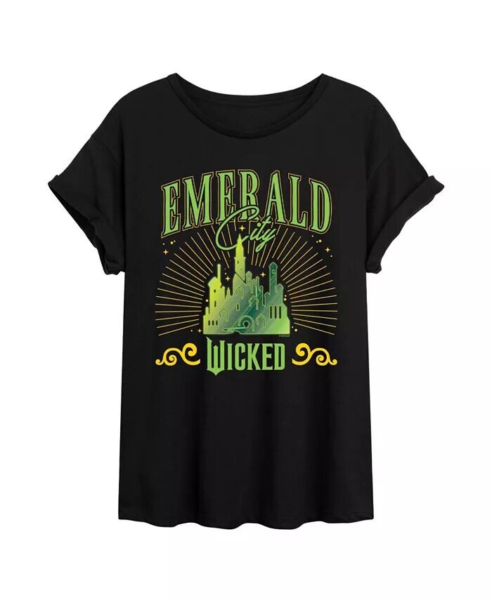 Футболка большого размера с принтом «Wicked Emerald City» от Juniors Trendy Hybrid Apparel, черный
Футболка большого размера с принтом «Wicked Emerald City» от Juniors Trendy Hybrid Apparel, черный