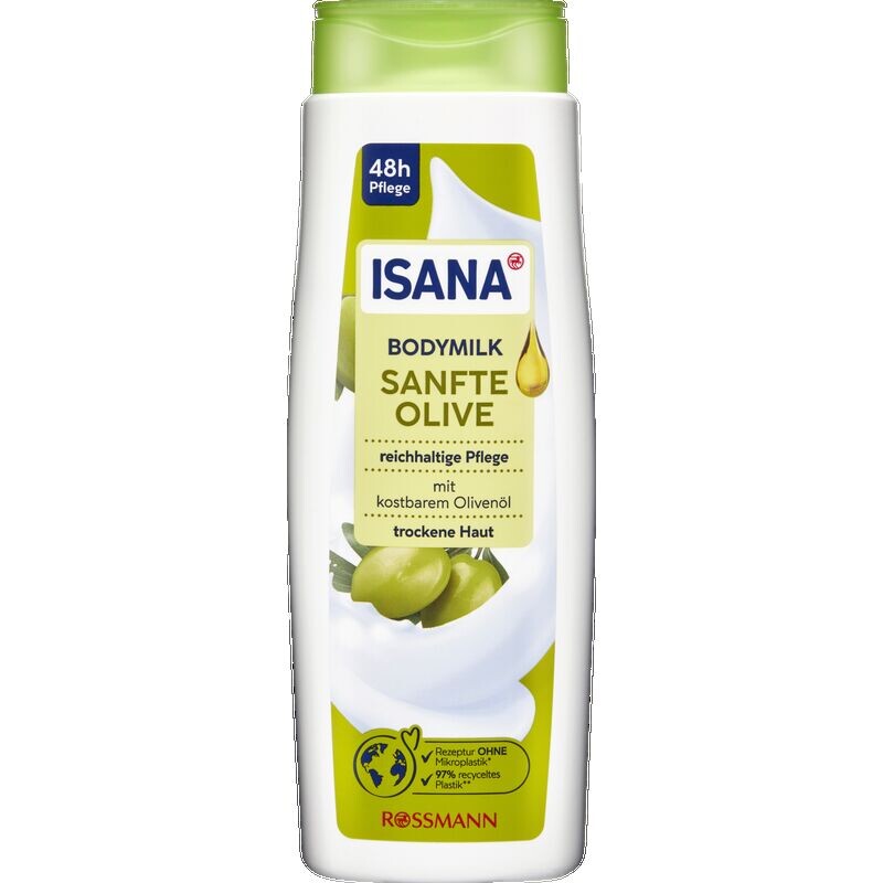 Молочко для тела Нежное Оливковое ISANA, 400 ml
Молочко для тела Нежное Оливковое ISANA, 400 ml