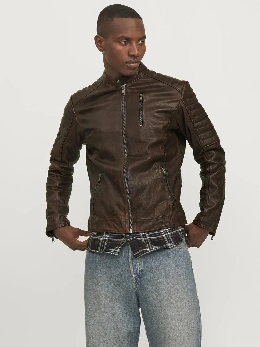 Кожаная куртка Jack & Jones "JJERICCHARD LEATHER JACKET NOOS", цвет Brown Stone
Кожаная куртка Jack & Jones "JJERICCHARD LEATHER JACKET NOOS", цвет Brown Stone