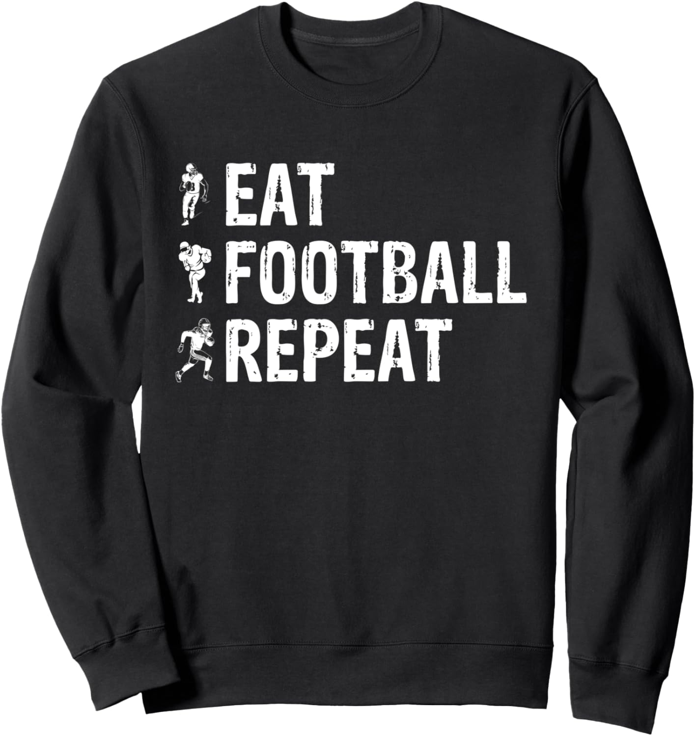Eat Football Repeat - Толстовка с изображением американского футбола American Football Player Football Season, черный
Eat Football Repeat - Толстовка с изображением американского футбола American Football Player Football Season, черный