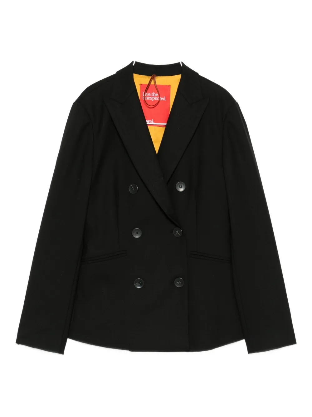 Двубортный пиджак с лацканами "пик" Merci, черный
Двубортный пиджак с лацканами "пик" Merci, черный